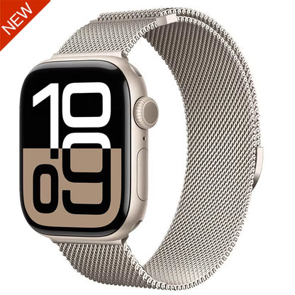 Milanese Strap for  Watch 44Mm 40Mm 45Mm 41Mm 46Mm 42Mm 38 49Mm Metal Bracelet Iwatch Series 10 Ultra 9 8 7 6 5 4 3 SE Band