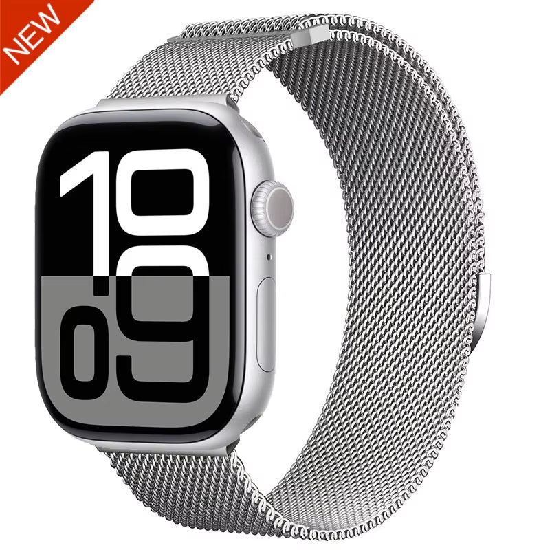 Milanese Strap for  Watch 44Mm 40Mm 45Mm 41Mm 46Mm 42Mm 38 49Mm Metal Bracelet Iwatch Series 10 Ultra 9 8 7 6 5 4 3 SE Band