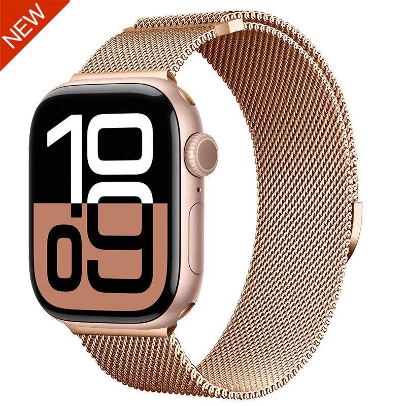 Milanese Strap for  Watch 44Mm 40Mm 45Mm 41Mm 46Mm 42Mm 38 49Mm Metal Bracelet Iwatch Series 10 Ultra 9 8 7 6 5 4 3 SE Band