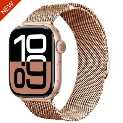 Milanese Strap for  Watch 44Mm 40Mm 45Mm 41Mm 46Mm 42Mm 38 49Mm Metal Bracelet Iwatch Series 10 Ultra 9 8 7 6 5 4 3 SE Band